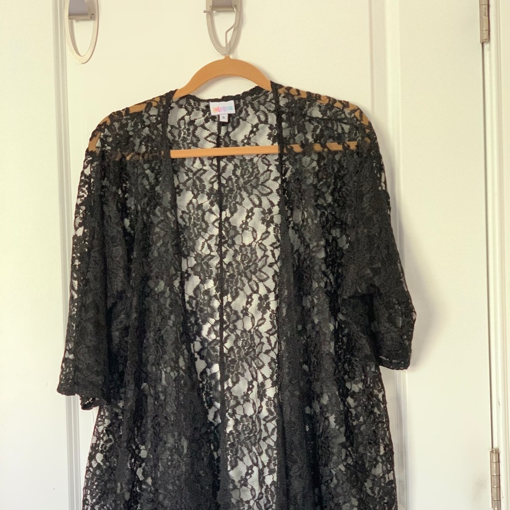 Black lace kimono EUC
